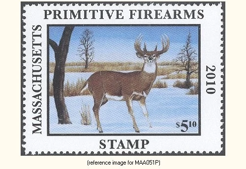 HALFPRICEHUNT Massachusetts Prim. Arms Stamp 2010 $5.10 - Image 1 of 1