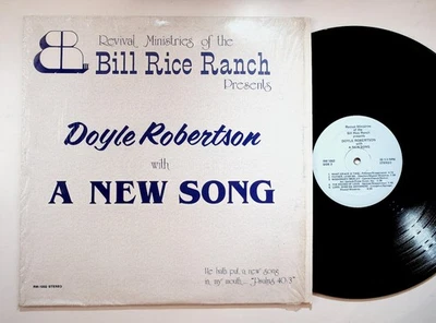 Doyle Robertson with A New Song LP Record 33 RPM Bill Rice Ranch Gospel Foto 1 de 2