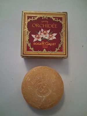 Vintage Seife RogeR & Gallet  Savon Orchidee Miniatur 12 Gr. OVP-Paris-Cod.2069 - Bild 1 von 4