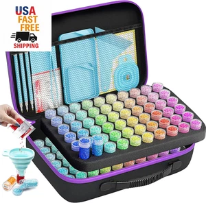 Contenedor de almacenamiento de 120 ranuras para kits de arte de diamantes para adultos, almacenamiento de cuentas portátil - Imagen 1 de 12