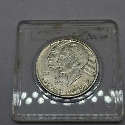 1936-D Arkansas Commemorative Half Dollar Lustrous Gem BU Better Date - Image 1 of 4