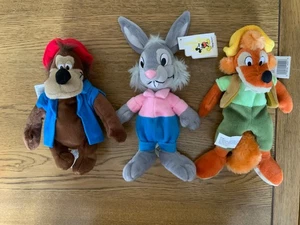 Disney World SPLASH MOUNTAIN Bean Bag Plush Set- Brer Fox, Rabbit & Bear - Picture 1 of 14
