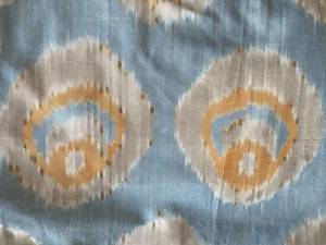 Lee Jofa Monaco Rivera Suzanne Kasler Collection Cotton Aqua Mellon 50"x88" pc - Picture 1 of 6