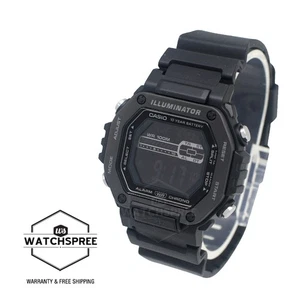 Casio Digital Dual Time Black Resin Band Watch MWD110HB-1B MWD-110HB-1B - Picture 1 of 3