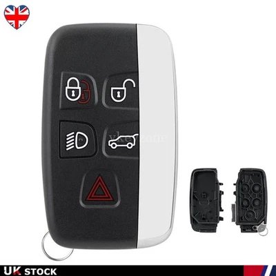 5 Buttons Key Case Shell For Jaguar XF XJ XK XE F-Pace Keyless Remote Fob Cover