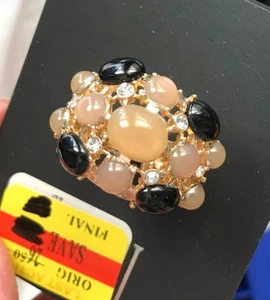 Anillo INC Jet Bubble Ajustable/Elástico Tono Dorado International Concepts $26 Nuevo - Imagen 1 de 5