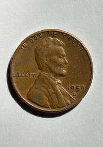 1959 D Lincoln Penny - Mint Errors - "L" on Rim, Offset "9", Red Grade - Rare - Picture 1 of 5