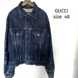 GUCCI sizeL Denim Jacket Sherry Line G-Jean - Picture 1 of 13