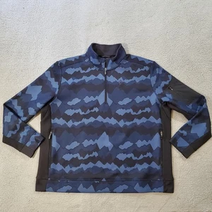 Alaskan Hardgear Pullover Herren 3XL Blau Camouflage Quarter Zip Fleece Outdoor Sweater - Bild 1 von 19