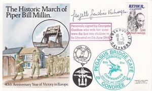 March of Piper Bill Millin.Georgette Gondree  child Liberated  Peqasus Bridge - Picture 1 of 1