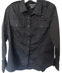 5.11 Tactical Patrol Duty Langarmshirt mit Knopfleiste Damen schwarz Größe L - Bild 1 von 15