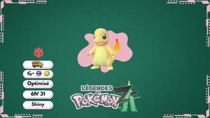Pokémon Z-A Pokémon ZA Salameche 31 Shiny strat✨Baron - Imagen 1 de 1