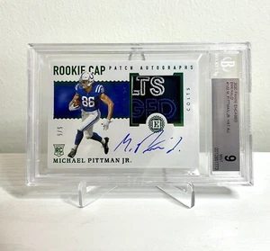 2020 Panini Encased Football Michael Pittman Jr. RPA Emerald 5/5 BGS 9 Colts - Picture 1 of 2