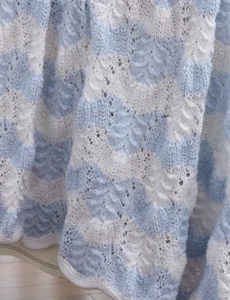 (BB7) BELLA COPERTA A RIGHE IN PIUMA E VENTAGLIO PER BAMBINI MOTIVO MAGLIA DK - Foto 1 di 1