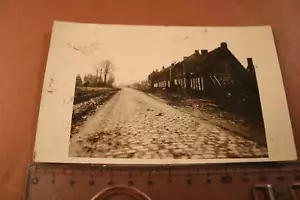 altes Foto - Straße in Ennetiéres ???? - Stempel Bayr. Schallmesstrupp 12 1917 - Bild 1 von 4