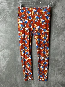 LuLaRoe Leggings Womens OS Disney Donald Duck RED - Picture 1 of 7