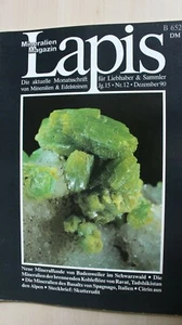 Mineralien Lapis Heft  12/90  Mineralfunde Schwarzwald, Kohleflöze v.Ravat - Bild 1 von 1