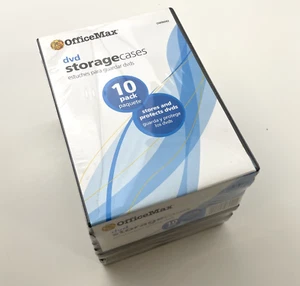 OfficeMax DVD Storage Cases 10 Pack Brand New OM96042 - Picture 1 of 7