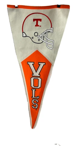 40" UT Tennessee Volunteers Vols Football Wool Embroidered stitched Pennant Flag Cover