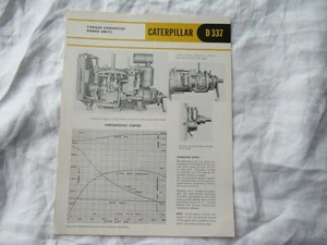 Folleto del motor CAT Caterpillar D337 - Imagen 1 de 8