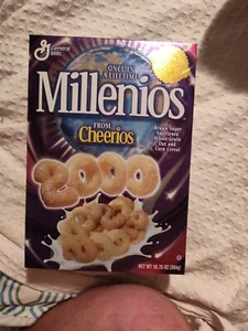 Caja de cereales Y2K Millenios de Cheerios 2000 edición limitada COMPLETAMENTE sellada de fábrica - Imagen 1 de 6