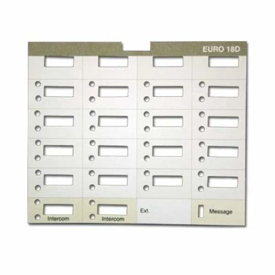 AVAYA LUCENT AT&T PARTNER 18D EURO 5-PACK LOT AVAYA PARTNER 18D EURO STYLE DESI PAPER LABEL FOR PHONE DISPLAY PHONE