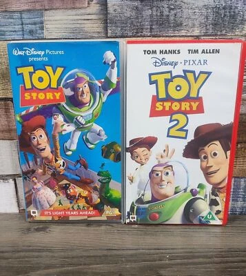Walt Disney - Pixar - Toy Story & Toy Story 2 On VHS Video Cassette Tape - Image 1 of 4