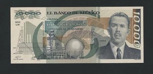 MEXICO 10000 PESOS 1987 PICK # 90a AU-UNC. - Picture 1 of 2