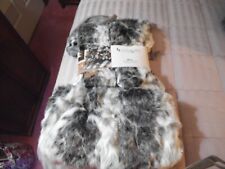 Koolaburra by UGG Faux Fur Luxury Christmas Tree Skirt Dove Grey 54" Round