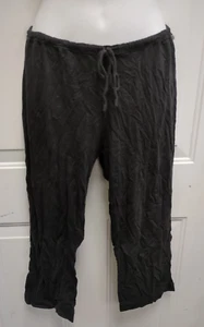 DKNY Women's Capri Drawstring Pull-black Pants Size M - Picture 1 of 3