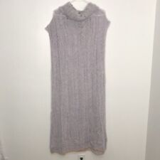 People Pirouette Knit Cowl Neck Long Tunic Sleeveless Lilac Size Xs/s