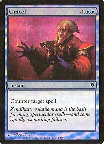 MTG - Zendikar - Cancel - Foil - NM - Image 1 of 1