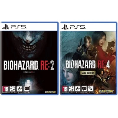 PS5 BioHazard RE:2 & RE:4 Gold Edition Resident Evil Korean English Chinese - Image 1 of 3