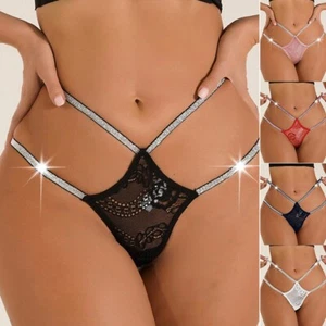 Womens Sexy High Cut G-string Thongs Babydoll Lingeries Bottom Underwear Panties - Picture 1 of 22
