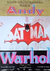 BATMAN 1997 Warhol Retrospective AT MUSEUM IN TURIN ITALY ORIGINAL PRINTING - Picture 1 of 1