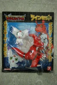 Toei Yutaka Digimon Tamers Digital Monsters Guilmon Calumon Vinyl Figure Set - Picture 1 of 5