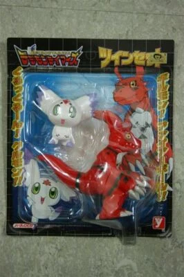 Toei Yutaka Digimon Tamers Digital Monsters Guilmon Calumon Vinyl Figure Set - Image 1 of 4