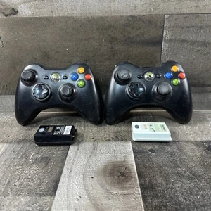 Lot of 2 Xbox 360 Controllers For Parts or repair Untested  - Picture 1 of 24