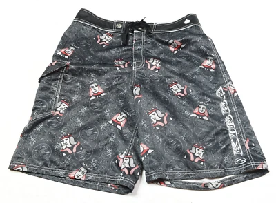 Boardshorts vintage KIRRA Kings & Queens of Spades para hombre 34 negro ajuste clásico Foto 1 de 4