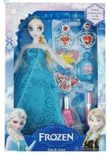 Frozen Queen Elsa doll 12" with Eyelashes Beauty Set ~NIB - Picture 1 of 1