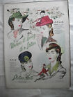 1945 VTG Magazine Original Ad Hats Hat Whereever It's Spring Its A STETSON