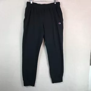 Champion Joggers Mens XL Black Sweatpants Pockets Athleisure Lounge Sports - Picture 1 of 10