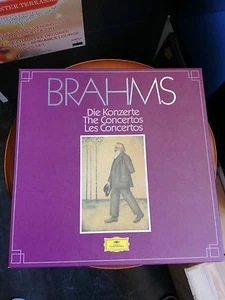 Vinyl box 4 x 33T LP les Concertos de Brahms Die Konzerte Herbert von Karajan - Bild 1 von 5