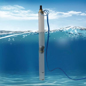 Bomba de agua de pozo profundo sumergible de acero inoxidable de 0,75 HP de 295 pies 16 GPM 110 V - Imagen 1 de 13