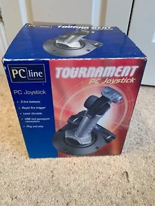 Vintage Retro PC Line JS100 Tournament Pro PC Joy Stick Boxed Working USB - Picture 1 of 3