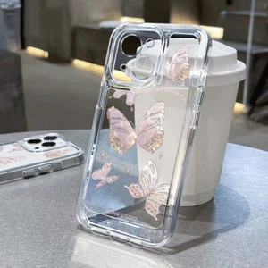 For iPhone 16 15 14 13 12 Pro Max Butterfly Soft TPU Shockproof Phone Case Cover - Picture 1 of 20