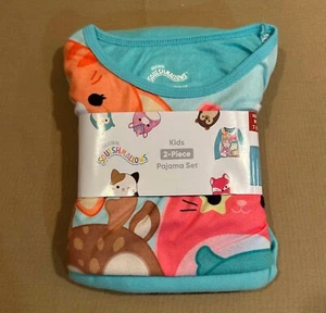 NEW Squishmallows Kids Pajama Sleepwear Set Size M (7/8) - Picture 1 of 2