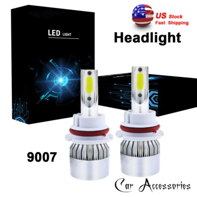 9007 LED Headlight Bulb For Ford Explorer Sport Trac 2001-2005 Low & High Beam - Image 1 of 4