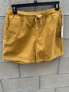 Katin Ward Waffle Cord Shorts Honey mustard Corduroy Men's Size M NWT - Picture 1 of 3