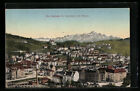 St. Gallen, St. Leonhard mit Säntis, Ansichtskarte 1913 